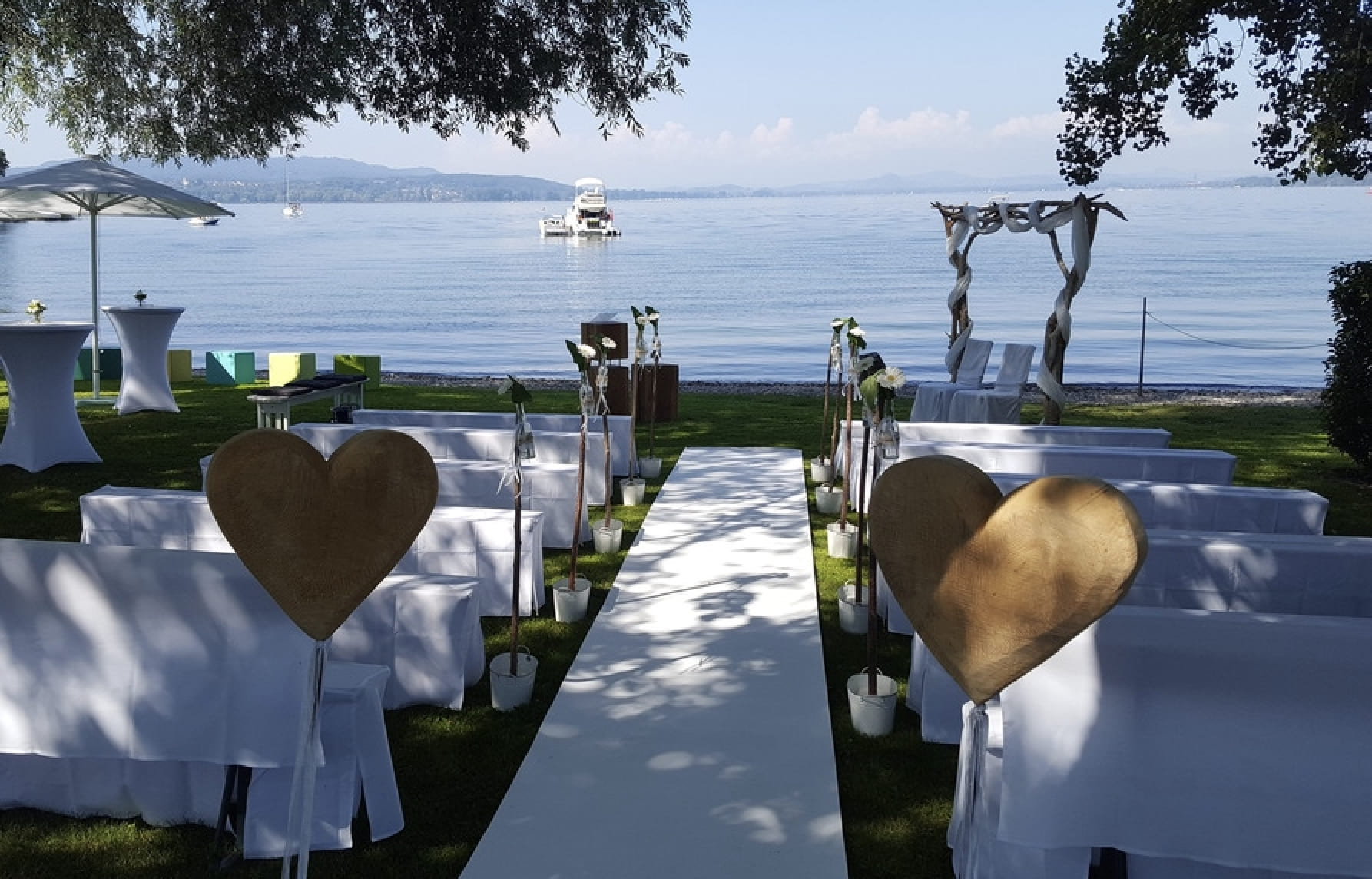 Hochzeitslocation Sekt am See am Bodensee